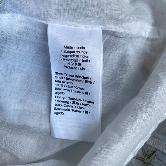 Squareneck cotton voile dress in patchwork floral - J Crew - XL - POCKETS - Picture 10 of 12